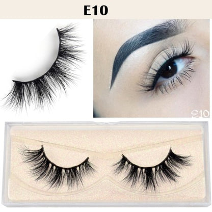 Visofree Eyelashes 3D Mink Lashes natural handmade  volume soft lashes long eyelash  extension real mink eyelash for makeup E01