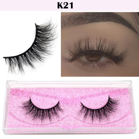 Visofree Eyelashes 3D Mink Lashes natural handmade  volume soft lashes long eyelash  extension real mink eyelash for makeup E01