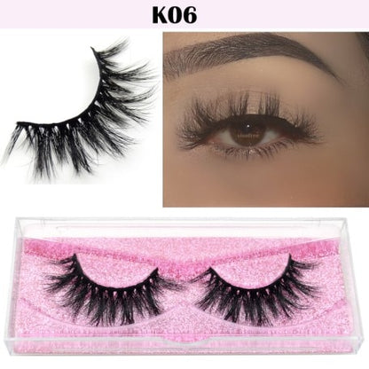 Visofree Eyelashes 3D Mink Lashes natural handmade  volume soft lashes long eyelash  extension real mink eyelash for makeup E01