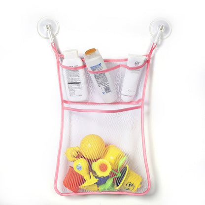 Baby Toy Mesh Bag Bath Bathtub Doll Organizer Suction Bathroom Bath Toy Stuff Net Baby Kids Bath Bathtub Toy Bath Game Bag Kids