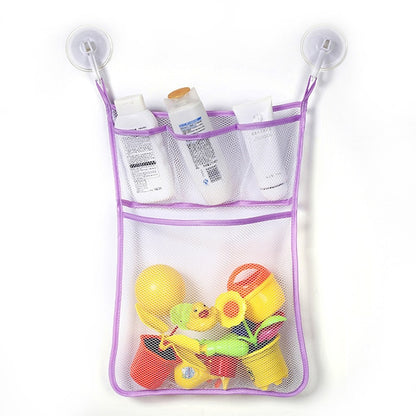 Baby Toy Mesh Bag Bath Bathtub Doll Organizer Suction Bathroom Bath Toy Stuff Net Baby Kids Bath Bathtub Toy Bath Game Bag Kids