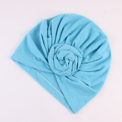 New Mommy And Me Cotton Blend Handmade Hat Women Caps Baby Girls Turban Hats Twist Knot Headwear Hair Accessories