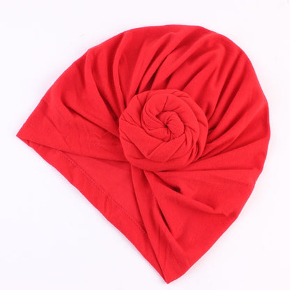 New Mommy And Me Cotton Blend Handmade Hat Women Caps Baby Girls Turban Hats Twist Knot Headwear Hair Accessories