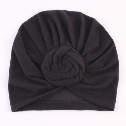New Mommy And Me Cotton Blend Handmade Hat Women Caps Baby Girls Turban Hats Twist Knot Headwear Hair Accessories