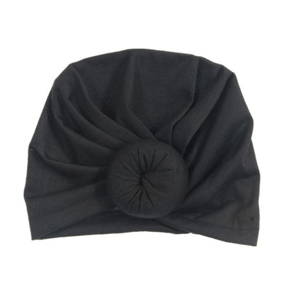 New Mommy And Me Cotton Blend Handmade Hat Women Caps Baby Girls Turban Hats Twist Knot Headwear Hair Accessories