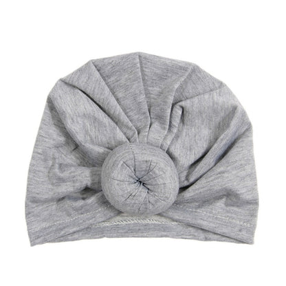 New Mommy And Me Cotton Blend Handmade Hat Women Caps Baby Girls Turban Hats Twist Knot Headwear Hair Accessories