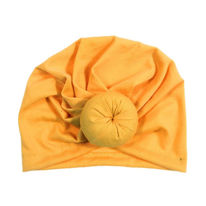 New Mommy And Me Cotton Blend Handmade Hat Women Caps Baby Girls Turban Hats Twist Knot Headwear Hair Accessories