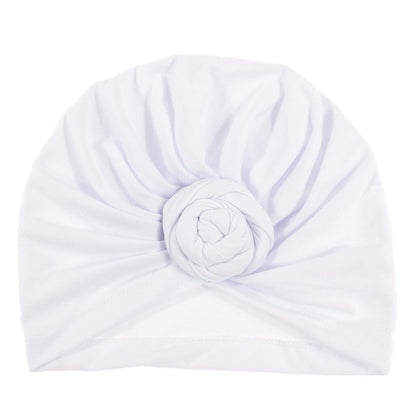 New Mommy And Me Cotton Blend Handmade Hat Women Caps Baby Girls Turban Hats Twist Knot Headwear Hair Accessories