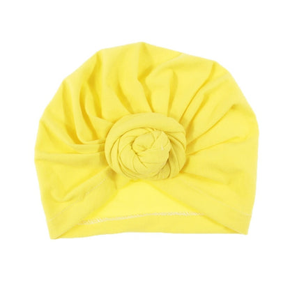 New Mommy And Me Cotton Blend Handmade Hat Women Caps Baby Girls Turban Hats Twist Knot Headwear Hair Accessories