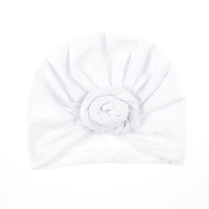 New Mommy And Me Cotton Blend Handmade Hat Women Caps Baby Girls Turban Hats Twist Knot Headwear Hair Accessories