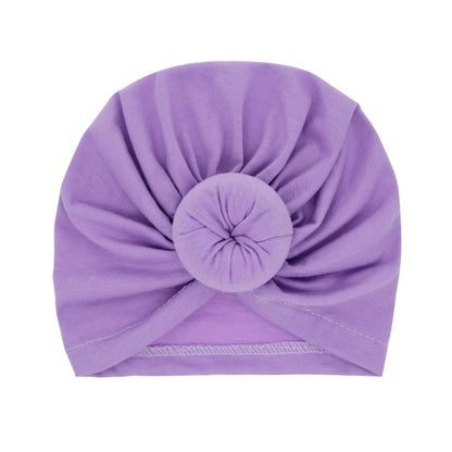 New Mommy And Me Cotton Blend Handmade Hat Women Caps Baby Girls Turban Hats Twist Knot Headwear Hair Accessories