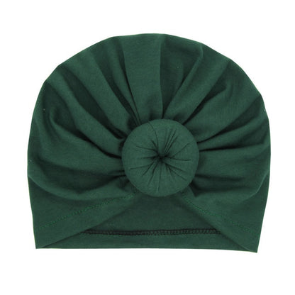 New Mommy And Me Cotton Blend Handmade Hat Women Caps Baby Girls Turban Hats Twist Knot Headwear Hair Accessories