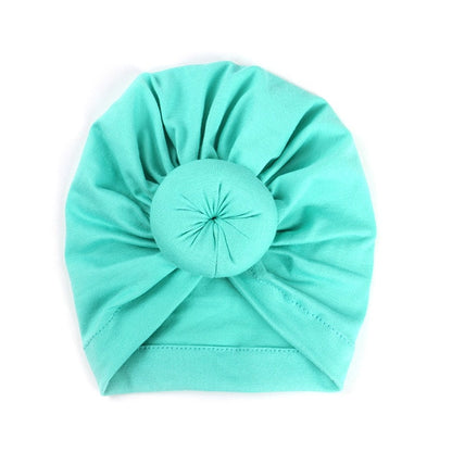 New Mommy And Me Cotton Blend Handmade Hat Women Caps Baby Girls Turban Hats Twist Knot Headwear Hair Accessories