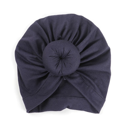 New Mommy And Me Cotton Blend Handmade Hat Women Caps Baby Girls Turban Hats Twist Knot Headwear Hair Accessories