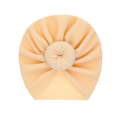 New Mommy And Me Cotton Blend Handmade Hat Women Caps Baby Girls Turban Hats Twist Knot Headwear Hair Accessories
