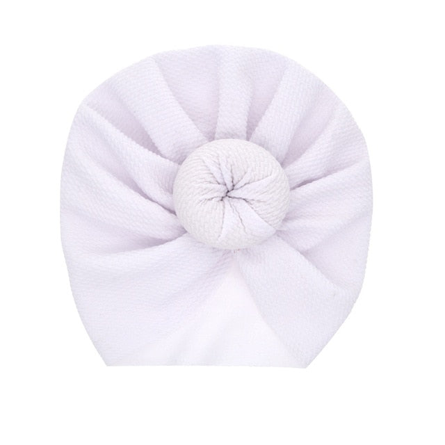 New Mommy And Me Cotton Blend Handmade Hat Women Caps Baby Girls Turban Hats Twist Knot Headwear Hair Accessories