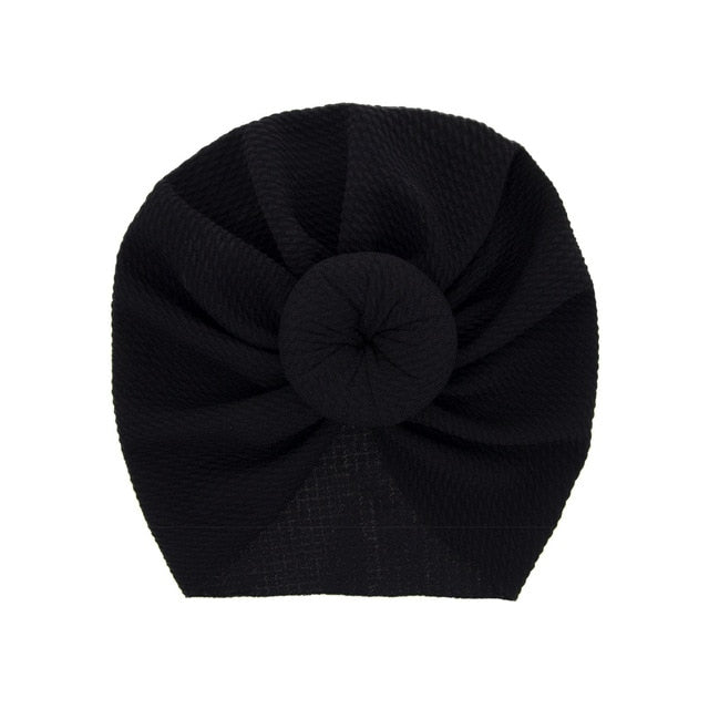 New Mommy And Me Cotton Blend Handmade Hat Women Caps Baby Girls Turban Hats Twist Knot Headwear Hair Accessories