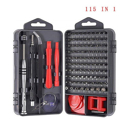 Hand Tool Set 115 in 1 Screwdriver Set Magnetic Screwdriver Bit Torx Multi Mobile Phone Repair Tools Kit Electronic Device