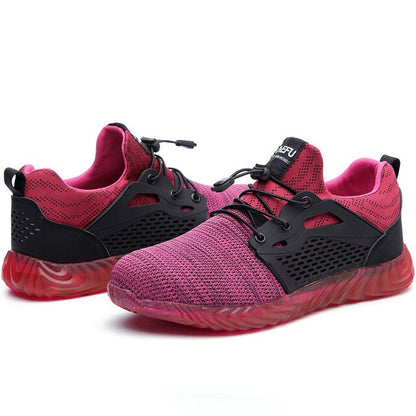 Women and Men's Steel Toe Work Safety Shoes Breathable Sneakers Puncture Proof Boots Comfortable Industrial Shoes for Men