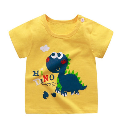 Unini-yun New Summer Baby T Shirt for Girls Kids Clothes Short Sleeve Cartoon T-Shirt Baby Girl Tops Tee Toddler Girl Clothes