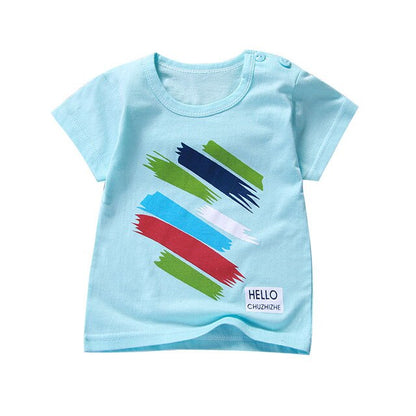 Unini-yun New Summer Baby T Shirt for Girls Kids Clothes Short Sleeve Cartoon T-Shirt Baby Girl Tops Tee Toddler Girl Clothes