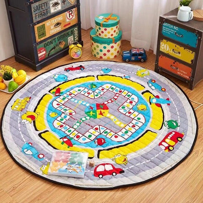 Colorful Children Playing Blanket Toy Storage Bag Kid's Toy Organizer Baby Kawaii Carpet