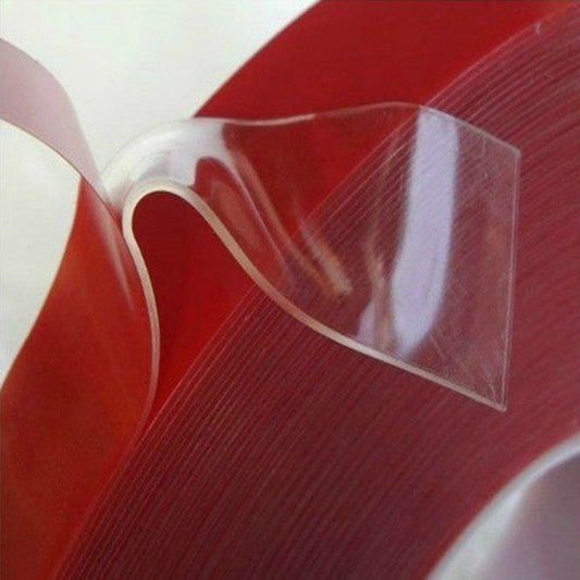 3M/Roll Double-sided Strong Transparent No Trace Acrylic Adhesive Tape 6/8/10/12/15MM Reusable Waterproof Home Improvement Tape