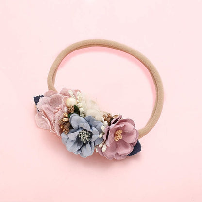 BalleenShiny Princess Flower Headband Newborn Baby Boy Girl Artificial Floral Photography Prop Hair Accessories Infant Headwear