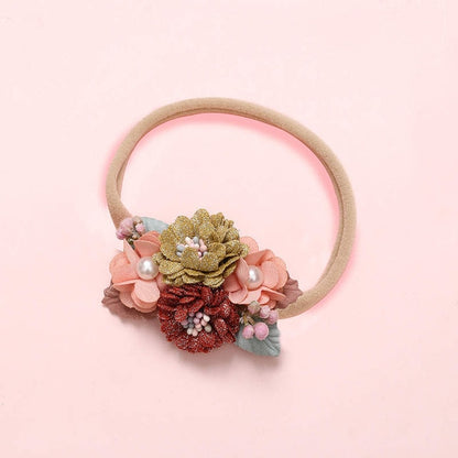 BalleenShiny Princess Flower Headband Newborn Baby Boy Girl Artificial Floral Photography Prop Hair Accessories Infant Headwear