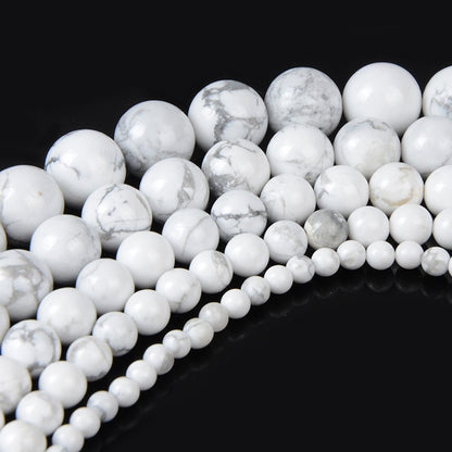 Chanfar 4 6 8 10 12mm Natural Stone Beads Black Lava Tiger Eye Bulk Loose Stone Beads For DIY Making Bracelet Necklace Jewelry