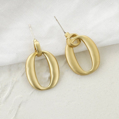 AENSOA Fashion Metal Statement Earrings 2020 Gold Color Geometric Earrings For Women Hanging Dangle Earring Earring  Jewelry