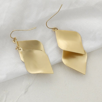 AENSOA Fashion Metal Statement Earrings 2020 Gold Color Geometric Earrings For Women Hanging Dangle Earring Earring  Jewelry