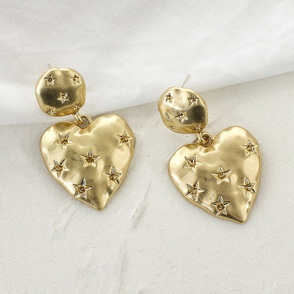 AENSOA Fashion Metal Statement Earrings 2020 Gold Color Geometric Earrings For Women Hanging Dangle Earring Earring  Jewelry