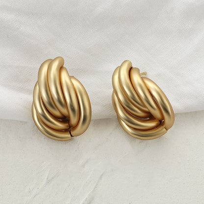AENSOA Fashion Metal Statement Earrings 2020 Gold Color Geometric Earrings For Women Hanging Dangle Earring Earring  Jewelry