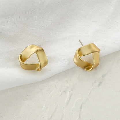 AENSOA Fashion Metal Statement Earrings 2020 Gold Color Geometric Earrings For Women Hanging Dangle Earring Earring  Jewelry