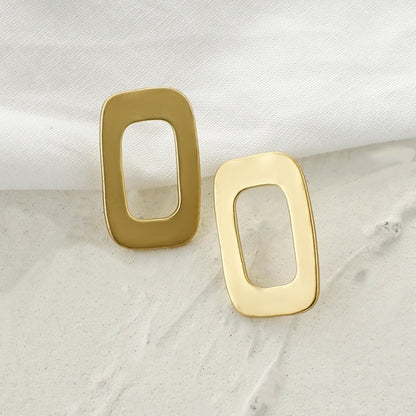 AENSOA Fashion Metal Statement Earrings 2020 Gold Color Geometric Earrings For Women Hanging Dangle Earring Earring  Jewelry