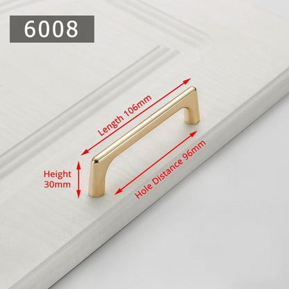KAK Zinc Alloy Pearl Gold Cabinet Knobs Kitchen Door Handles Drawer Cupboard Door Handle Cabinet Handles for Furniture Hardware