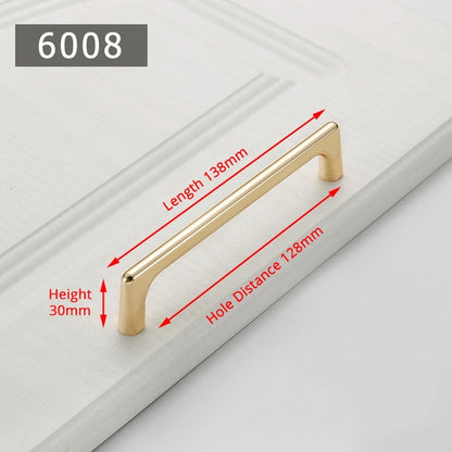 KAK Zinc Alloy Pearl Gold Cabinet Knobs Kitchen Door Handles Drawer Cupboard Door Handle Cabinet Handles for Furniture Hardware