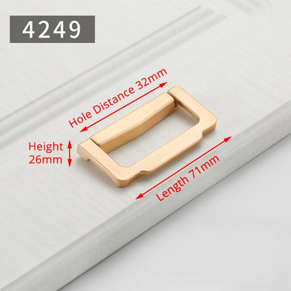 KAK Zinc Alloy Pearl Gold Cabinet Knobs Kitchen Door Handles Drawer Cupboard Door Handle Cabinet Handles for Furniture Hardware