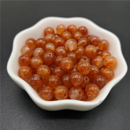 6 8 10 mm Imitation Natural Stone Round Acrylic Beads Clouds Effect Beads For Jewelry Makeing Bracelet necklace DIY Accessory
