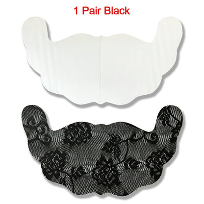 Women Self Adhesive Strapless Front Closur Blackless Solid Bra Lace Stick Gel Push Up Women's Underwear Invisible Bra Big Size