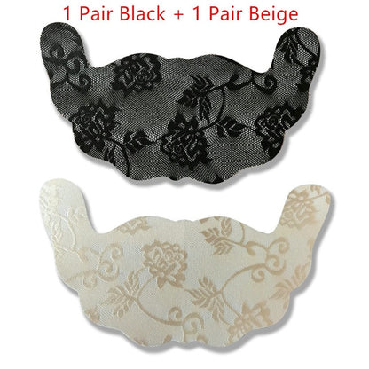 Women Self Adhesive Strapless Front Closur Blackless Solid Bra Lace Stick Gel Push Up Women's Underwear Invisible Bra Big Size