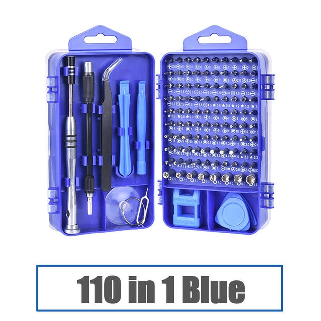 KINDLOV Phone Repair Tools Kit Screwdriver Set Precision 115 In 1 Magnetic Torx Hex Bit Screw Driver Bits Insulated Multitools