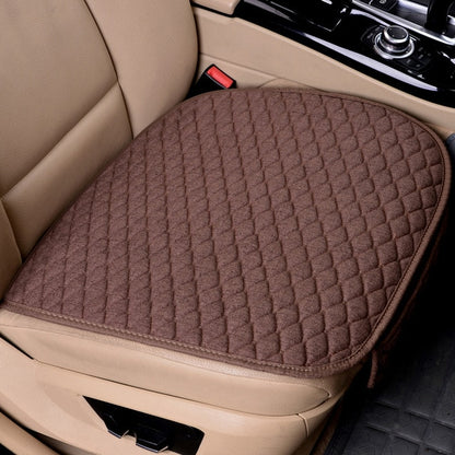 Flax Car Seat Covers Front/Rear/ Full Set Choose Car Seat Cushion Linen Fabric Seat Pad Protector Car Accessories Anti-slip