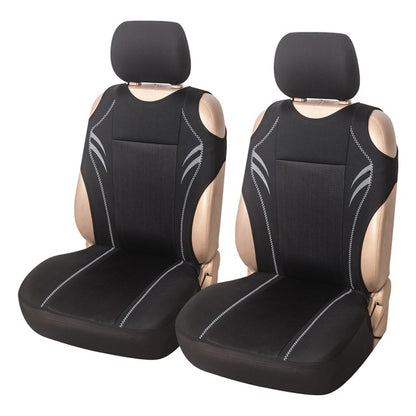 AUTOYOUTH 2pcs Universal Car Seat Covers - Front Seat Covers Mesh Sponge Interior Accessories T Shirt Design - for Car/Truck/Van