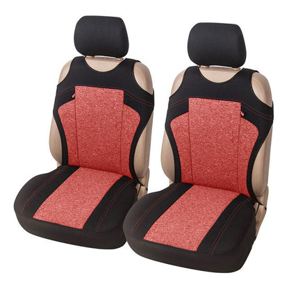 AUTOYOUTH 2pcs Universal Car Seat Covers - Front Seat Covers Mesh Sponge Interior Accessories T Shirt Design - for Car/Truck/Van