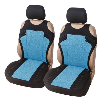 AUTOYOUTH 2pcs Universal Car Seat Covers - Front Seat Covers Mesh Sponge Interior Accessories T Shirt Design - for Car/Truck/Van