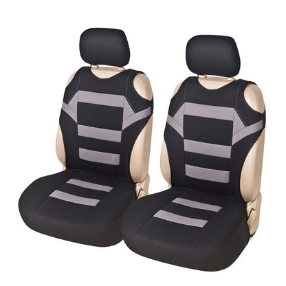 AUTOYOUTH 2pcs Universal Car Seat Covers - Front Seat Covers Mesh Sponge Interior Accessories T Shirt Design - for Car/Truck/Van