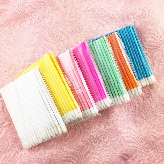 50pcs Disposable Cosmetic Makeup Lip Brush Lipstick Lip Glossy Wands Pen Cleaner Applicator Eyeshadow Lip Gloss Brushes Tools