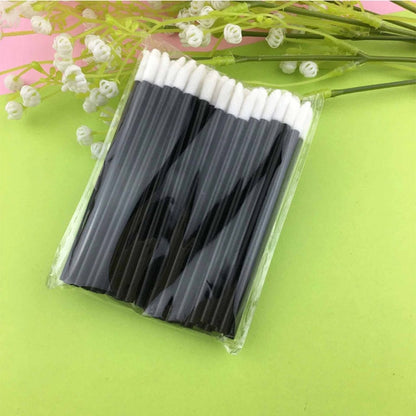 50pcs Disposable Cosmetic Makeup Lip Brush Lipstick Lip Glossy Wands Pen Cleaner Applicator Eyeshadow Lip Gloss Brushes Tools